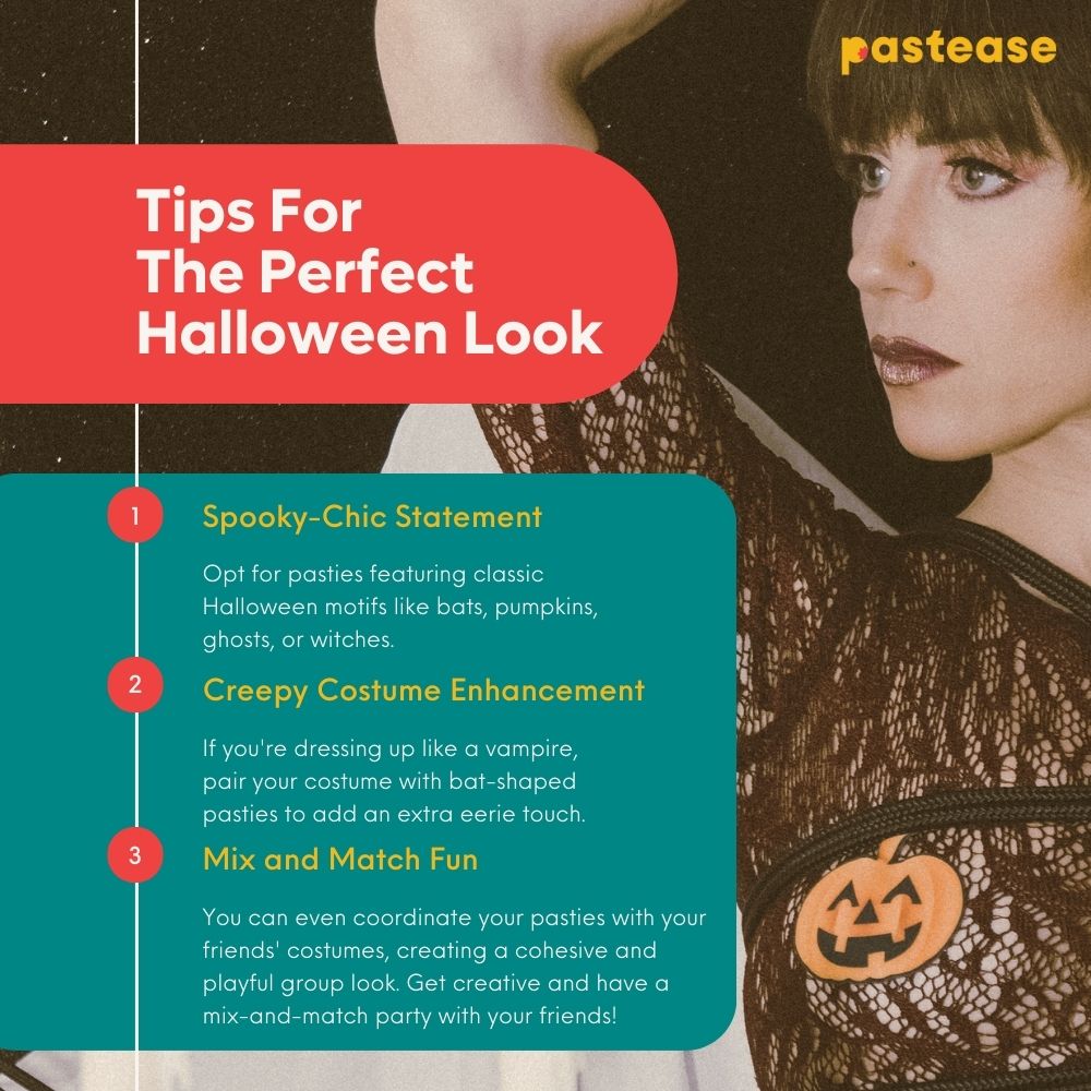 5-Pack: Pumpkin: Spooky Halloween Jack O' Lantern Nipple Pasties by Pastease® o/s