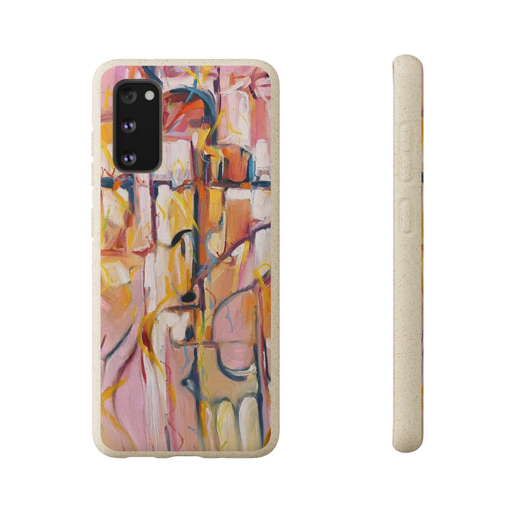 Biodegradable Phone Case with 'Abstract Pueblo' Original Artwork by Barbara Cleary