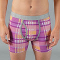 Newman Boxer Brief | Plaid Purple/Grey