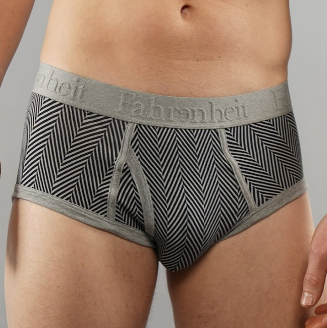 Wayne Brief/ Grey Herringbone