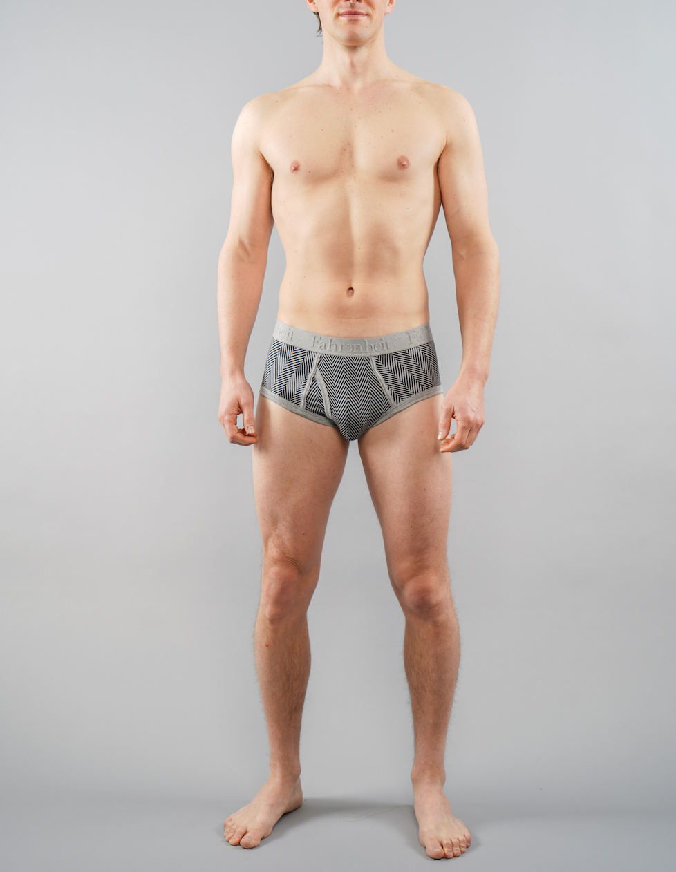 Wayne Brief/ Grey Herringbone