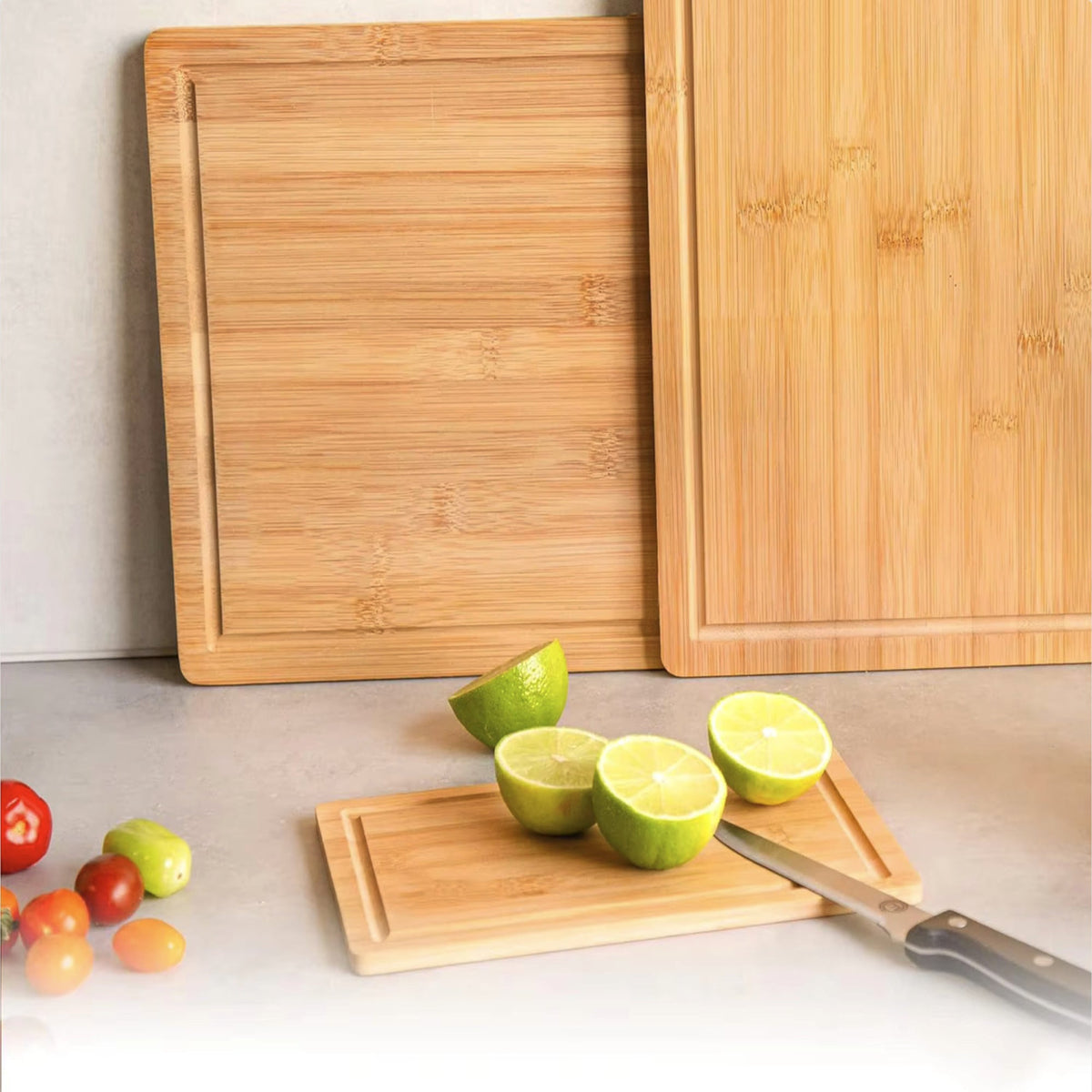 3-Piece Bamboo Cutting Board Set