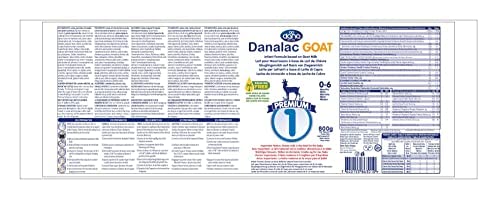 Danalac Goat Milk Infant Formula 800g Stage 1 Baby Milk Powder for Infants and Toddlers Age 0-6 Months (Pack of 1)