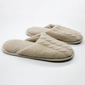 CASHMERE SLIPPERS WITH CABLES