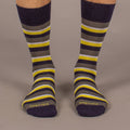 Men's Sock | Stripe Yellow/Grey