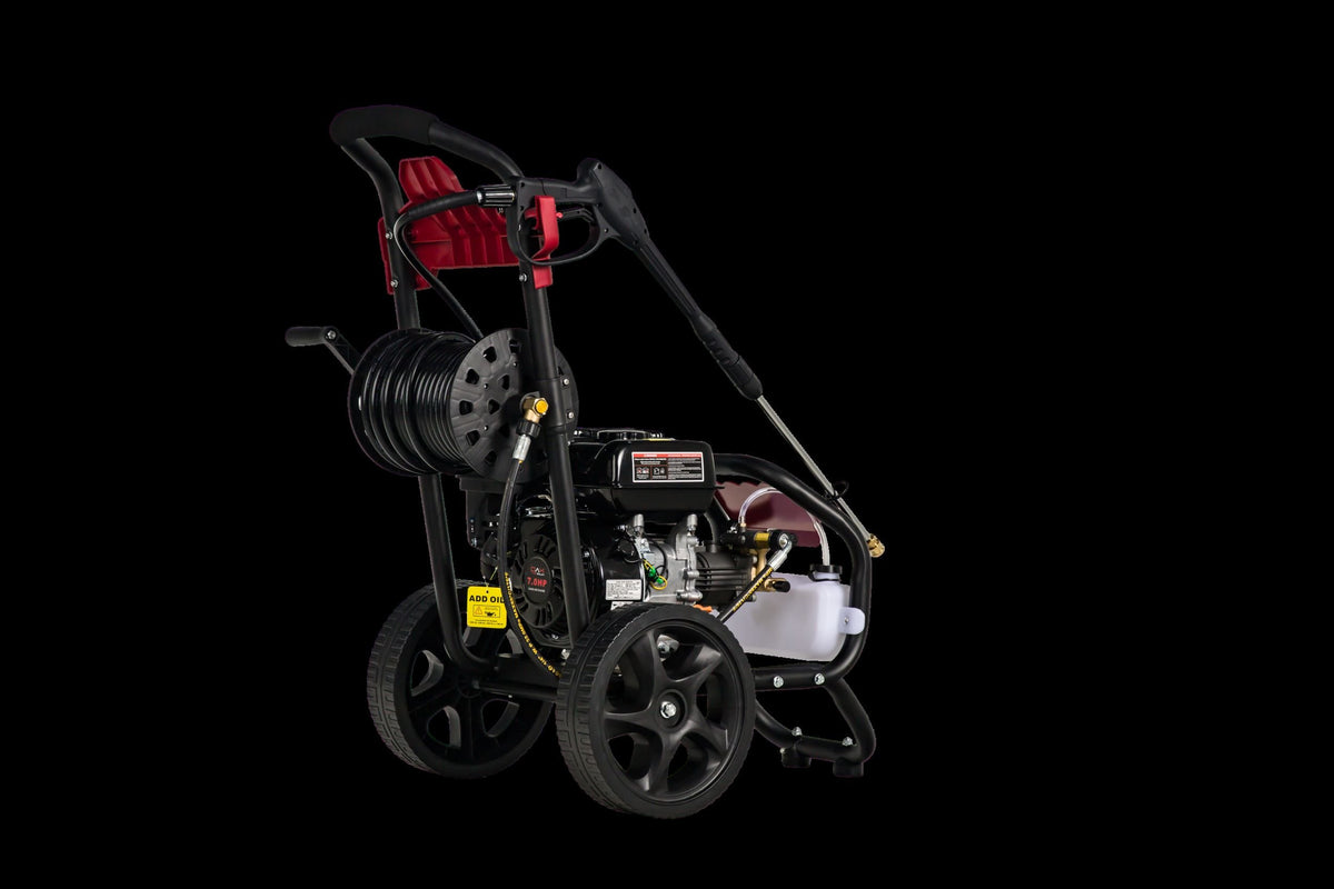 Pressure Washer, 7 HP, Gasoline-Powered, 2900 PSI