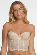 Dominique Taylor Latte Backless Strapless Lace Bra