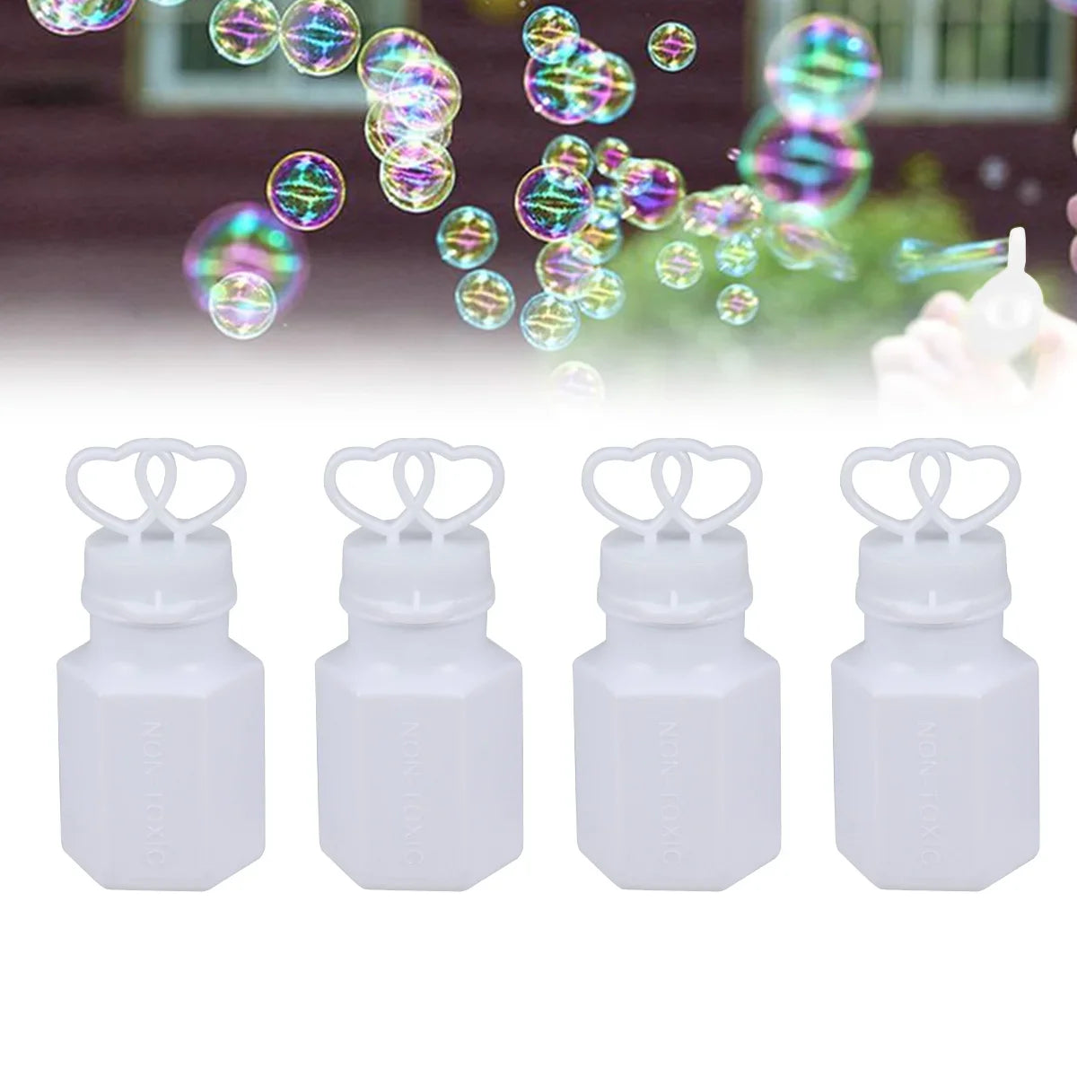 Bubbles for Kids Soap Wedding Heart Wands Toys
