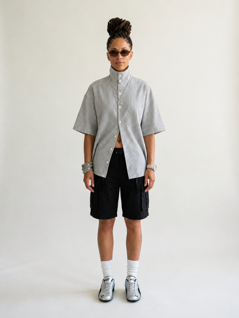 Audacious Striped Loose Shirt