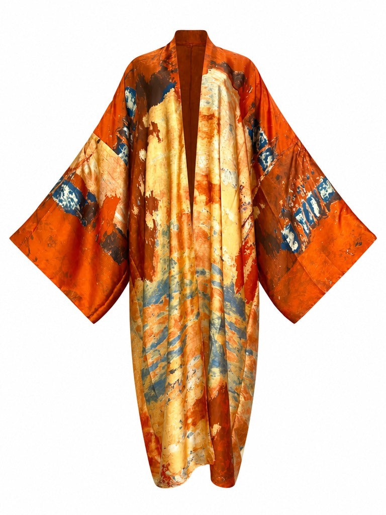 Liberated Abstract Print Kaftan