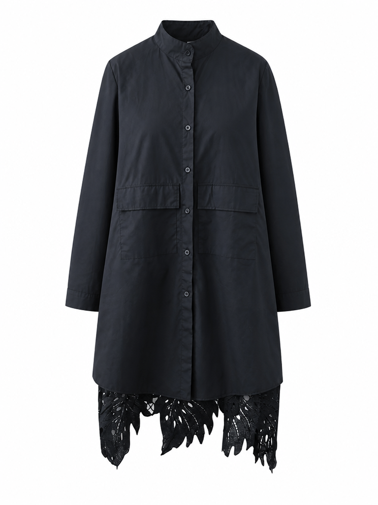 Free Spirit Lace Asymmetrical Blouse