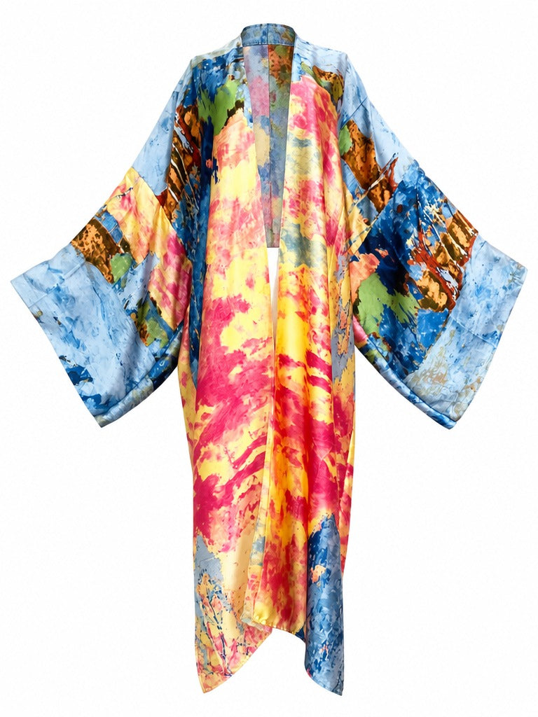 Liberated Abstract Print Kaftan