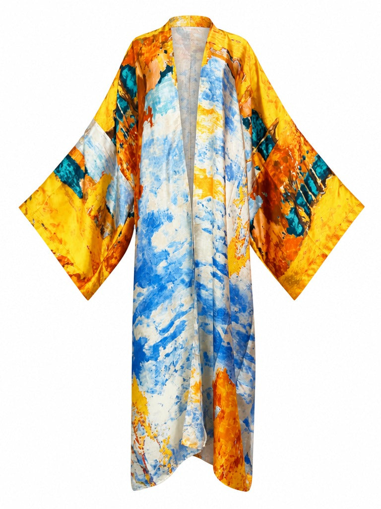 Liberated Abstract Print Kaftan