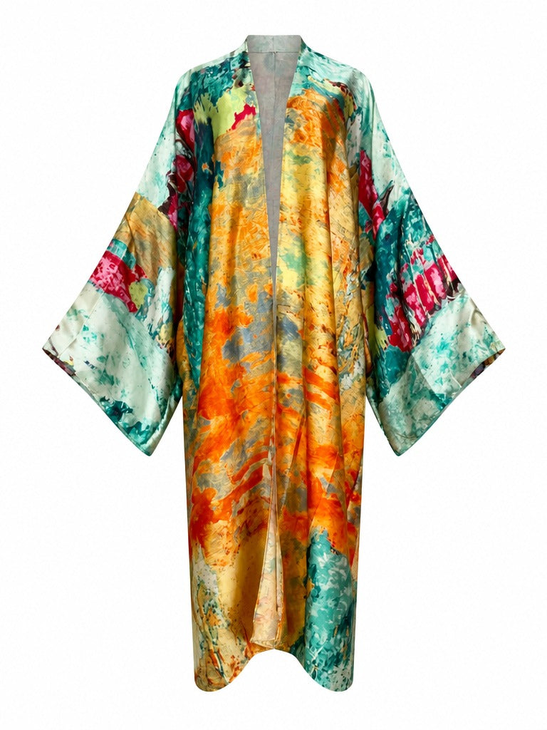 Liberated Abstract Print Kaftan