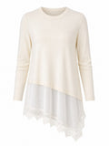 Worthy Lace Irregular T-shirt