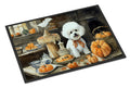 Bichon Frise Fall Kitchen Pumpkins Doormat