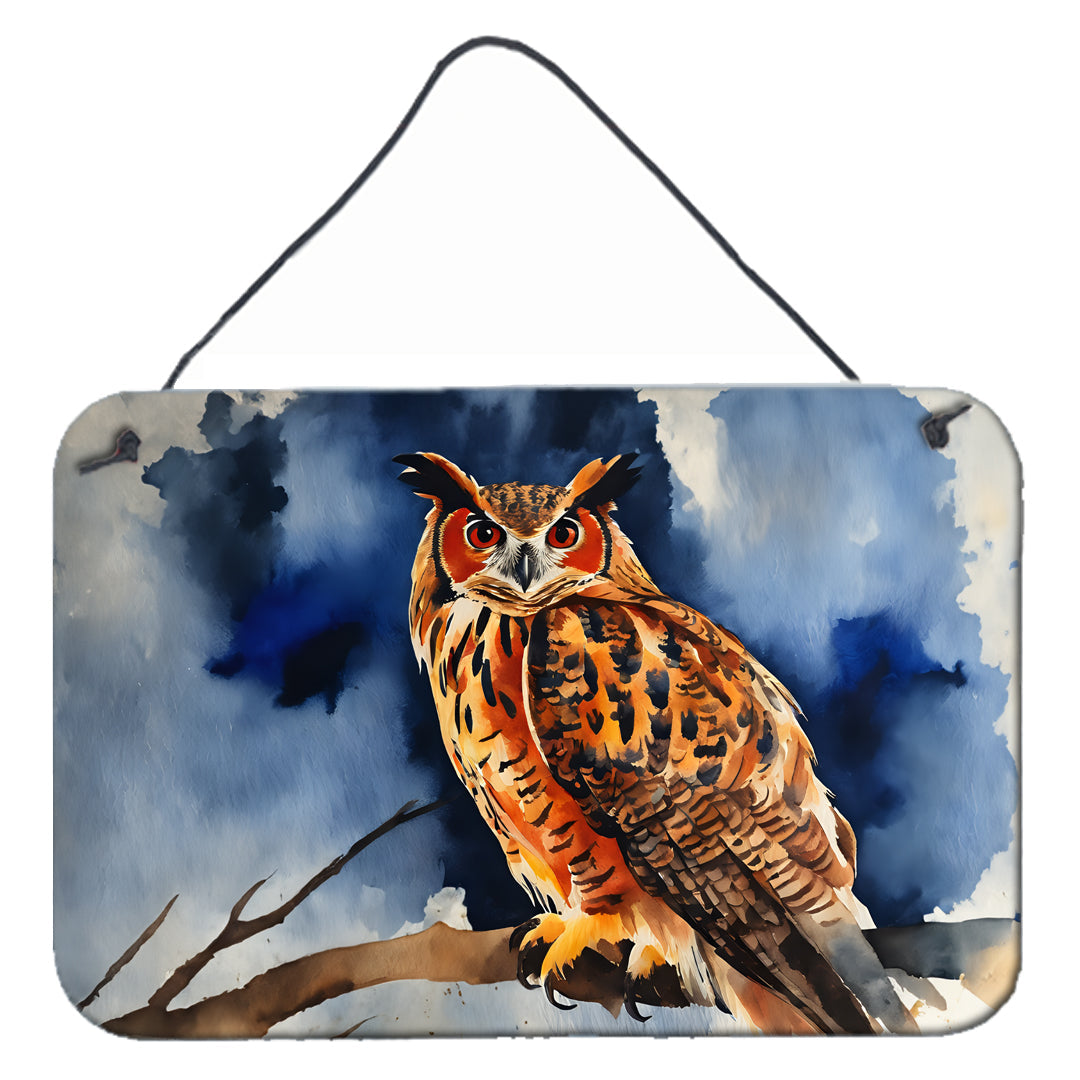 Eurasian Eagle Owl Wall or Door Hanging Prints
