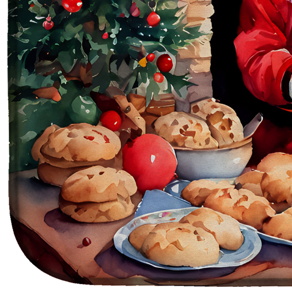 Cookies with Santa Claus Dish Drying Mat