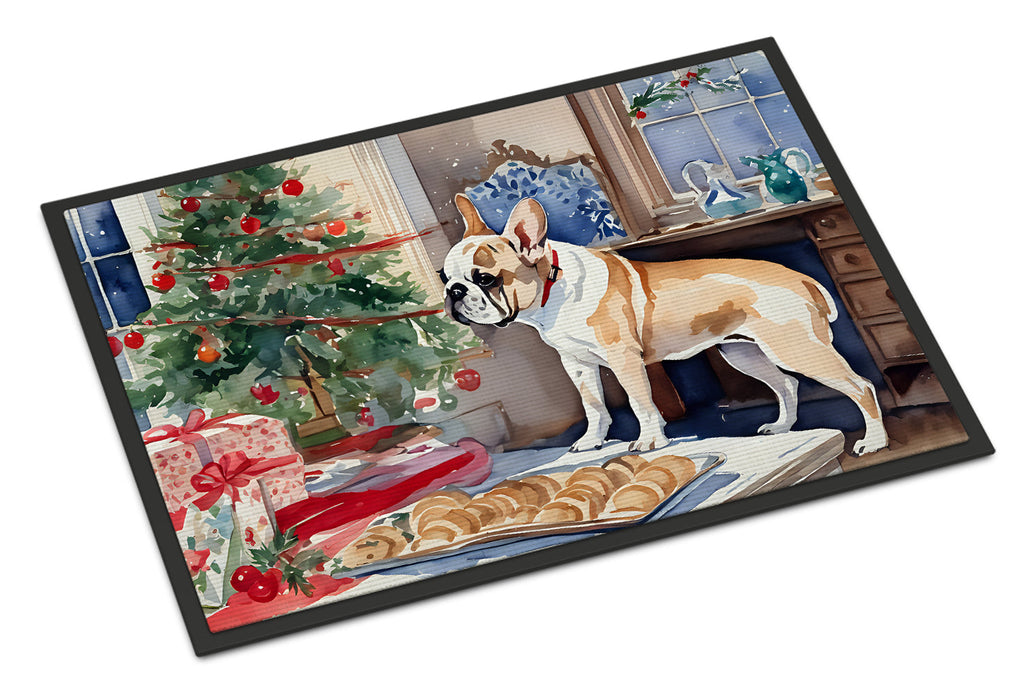 French Bulldog Christmas Cookies Doormat