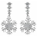 Snowflake Drop Earrings