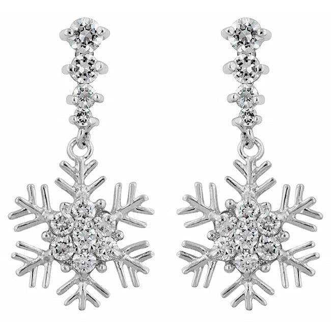 Snowflake Drop Earrings