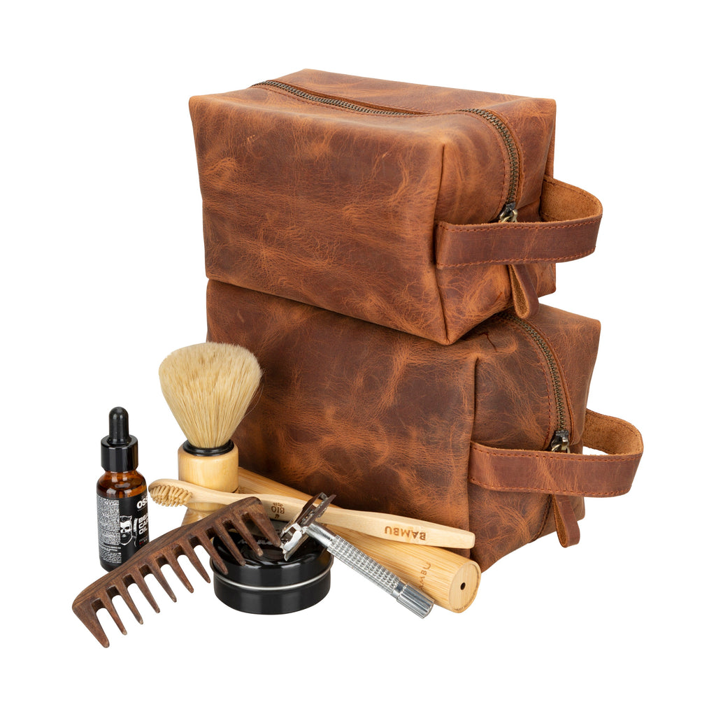 Eve Leather Dopp Kit, Medium