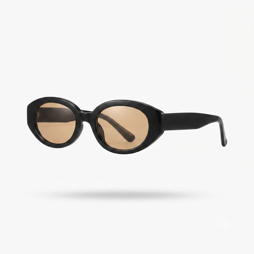 Confident Vintage Oval Sunglasses