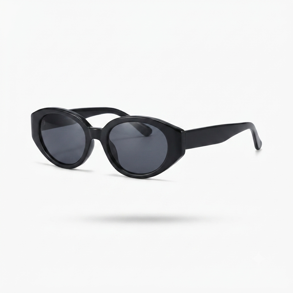 Confident Vintage Oval Sunglasses