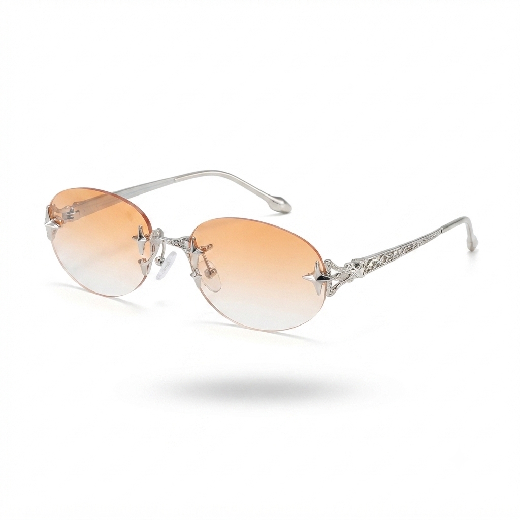 Daring Metal Cat Eye Sunglasses