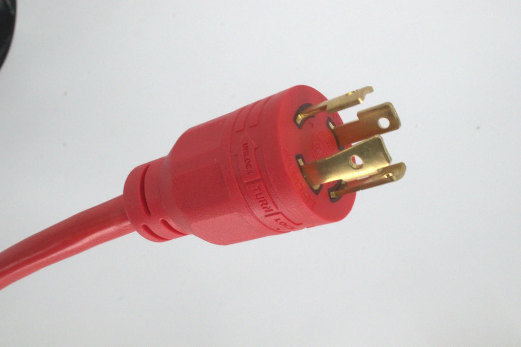 30 Amp Generator Adapter Cord, 4 Prong Twist Lock