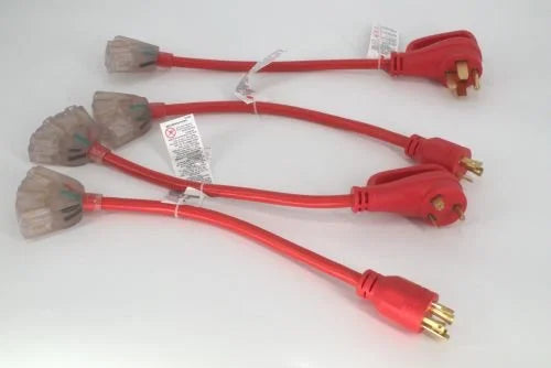30 Amp Generator Adapter Cord, 4 Prong Twist Lock