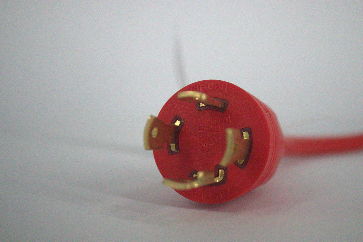 30 Amp Generator Adapter Cord, 4 Prong Twist Lock