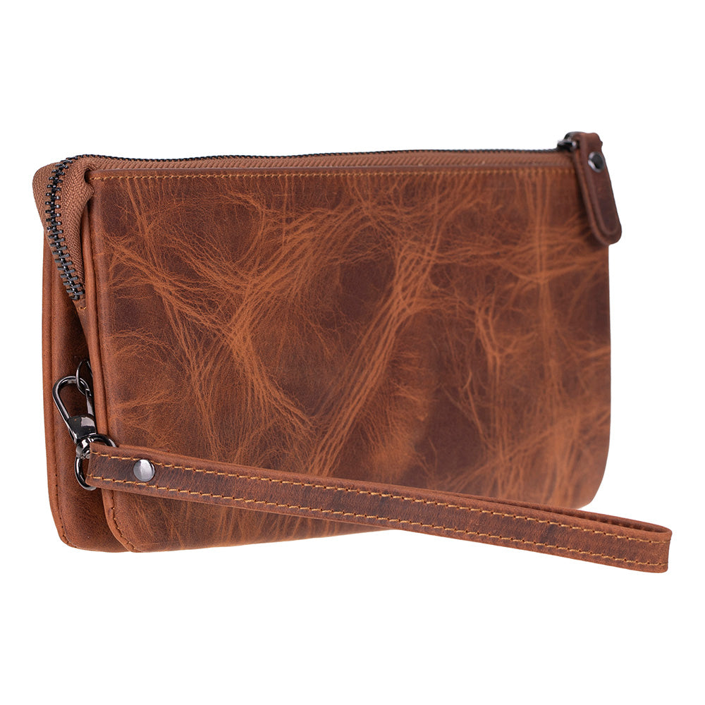 Majeste Leather Clutch Bag
