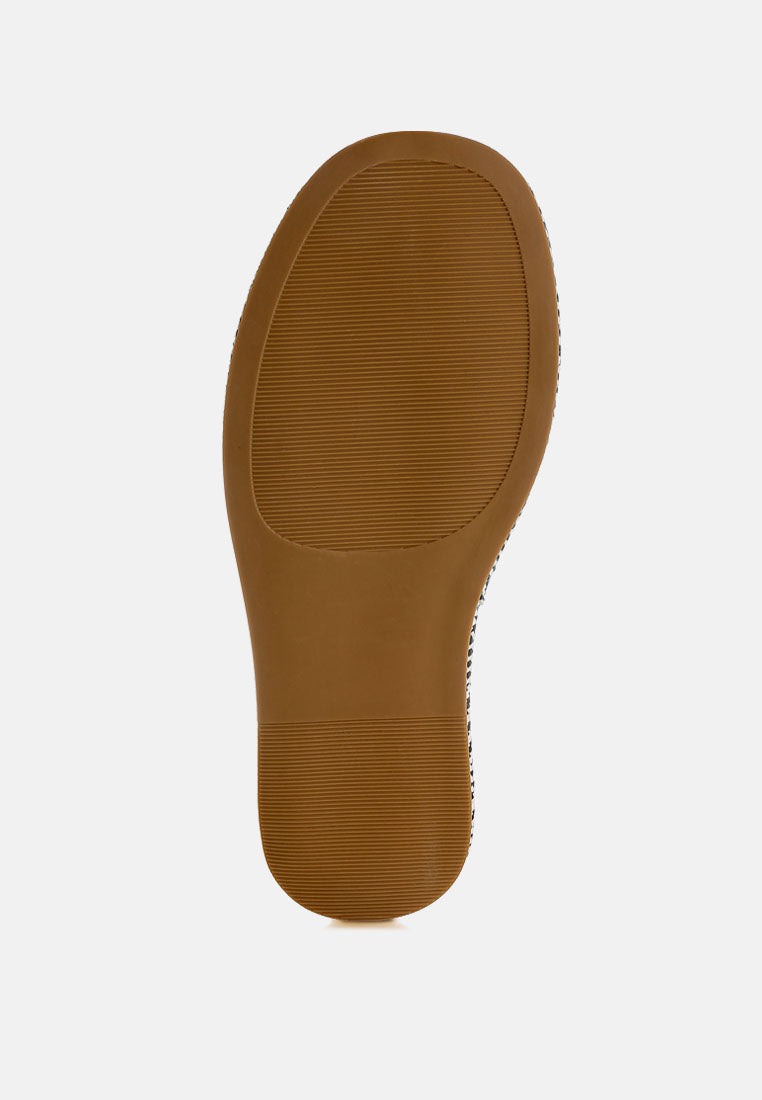 Modura Raffia Flatform Slip Ons
