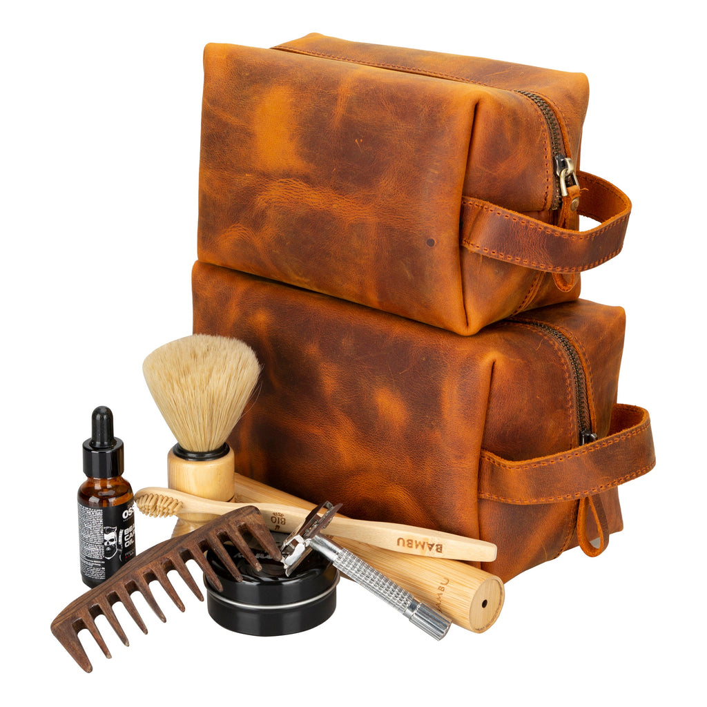 Eve Leather Dopp Kit, Medium