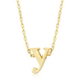 Golden Initial Y Pendant