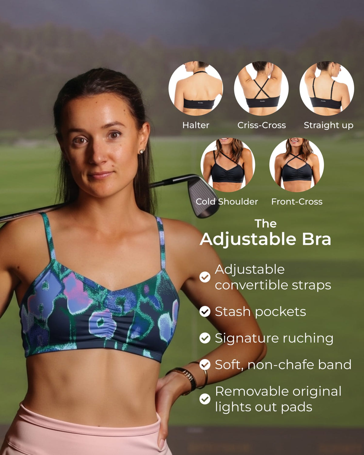 Adjustable Bra – Gemstone Bouquet