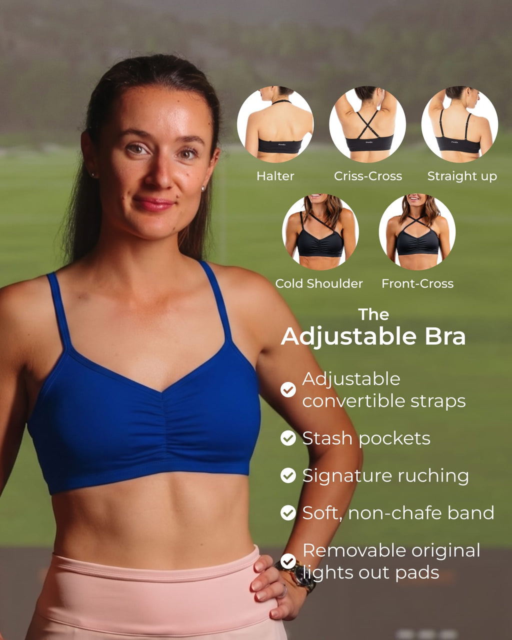 Adjustable Bra – Sapphire Blue