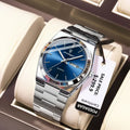 Color: Silver - POEDAGAR Luxury Watch For Man Waterproof Luminous Date Week Stainless Steel Men Wat