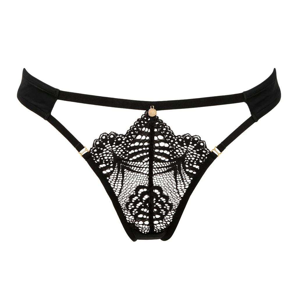 Atelier Amour Enlace Moi Sexy Peek-A-Boo Lace Tanga