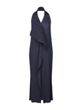 Radiant Pleated Halter Maxi Dress