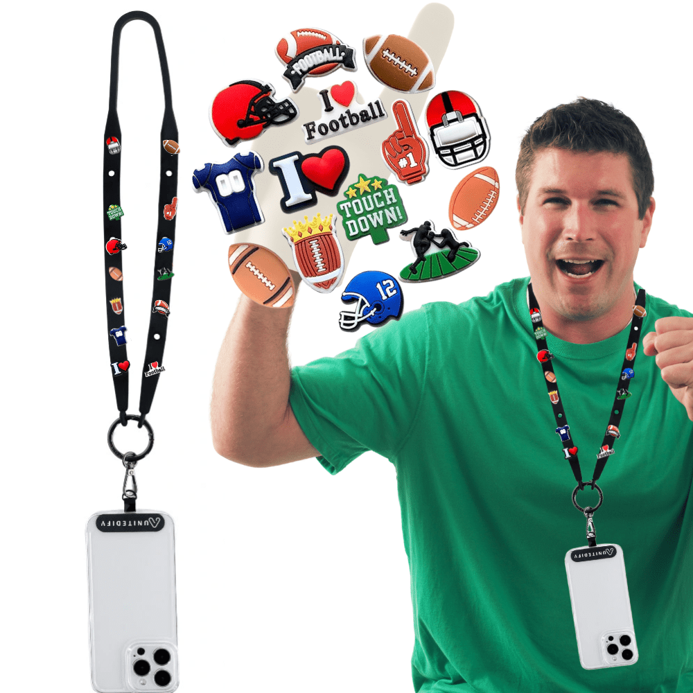 Unitedify Decorative Lanyard Football