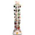 Pastease® POP Display: Pastease Branded Four-Sided 4"W X 60"H Pegboard Tower With Revolving 14.5" Base - Standalone Display