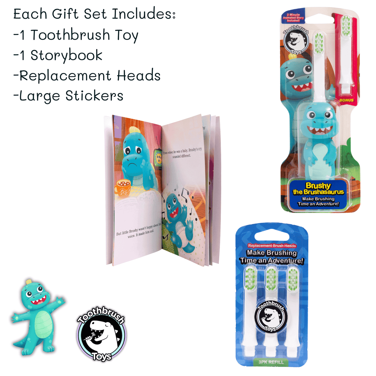 Toothbrush Toys Gift Set for Kids