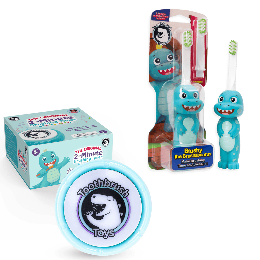 Toothbrush Toys Kids Toothbrush and Timer Bundle