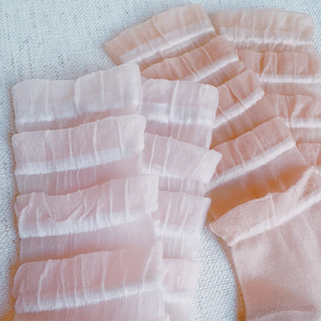 Tulle Lace Cascade Socks Set Of 2