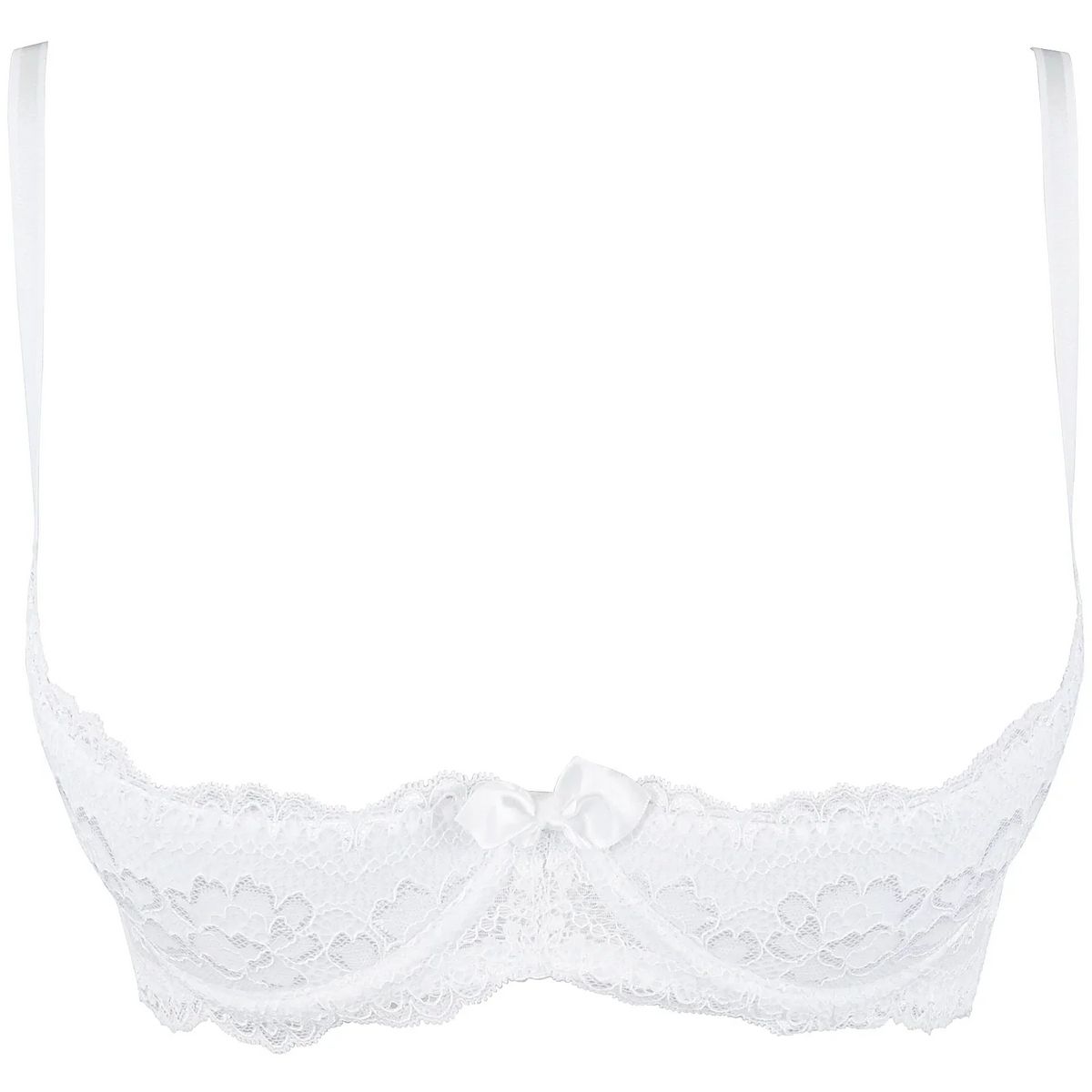Axami Love Cave White Open Cup Lace Bra