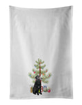 Schnauzer Black and Tan Christmas Kitchen Towel Set of 2