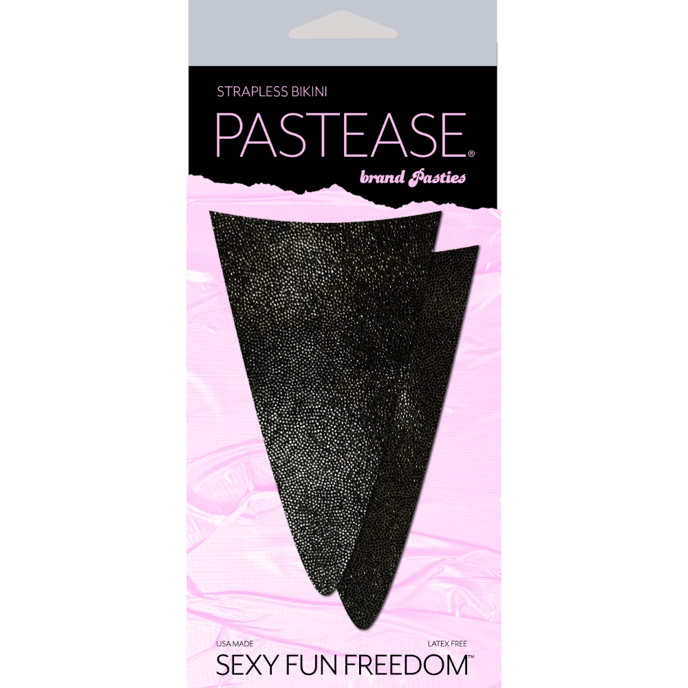 5-Pack:  Strapless Bikini Merkins: Black Mini Bikini Merkin by Pastease® o/s