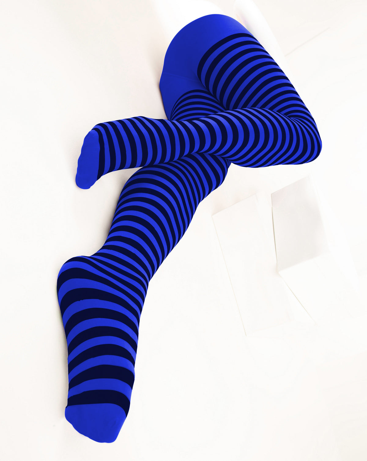 Black Striped Tights 70 Denier - Royal